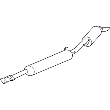 GM 15839174 Muffler & Pipe 15839174 GM Muffler & Pipe Illustration 1 of 1