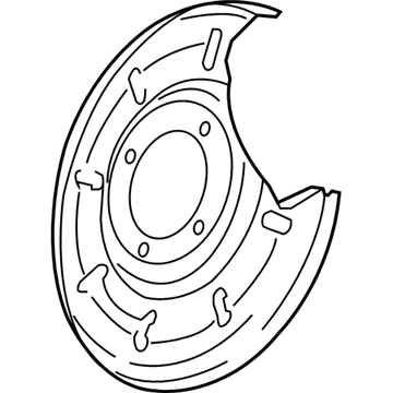 Chevy Cruze Backing Plate - 13408176