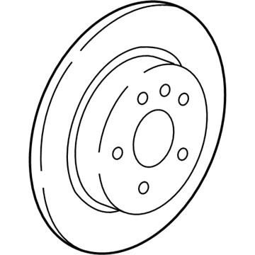 GM 13502137 Rotor, Rear 13502137 GM Rotor, Rear Illustration 1 of 1