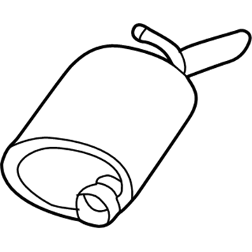 Pontiac 25700226 Muffler With Tail Pipe