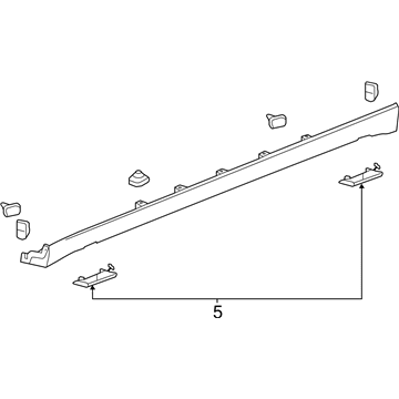 Chevy 95316137 Rocker Molding