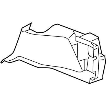 GM 25811335 Trunk Side Trim, Passenger Side 25811335 GM Trunk Side Trim, Passenger Side Illustration 1 of 1