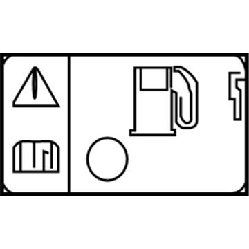 GM 20995592 Fuel Label 20995592 GM Fuel Label Illustration 1 of 1