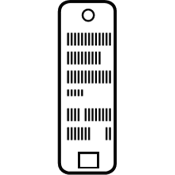 GM 84007746 Info Label 84007746 GM Info Label Illustration 1 of 1