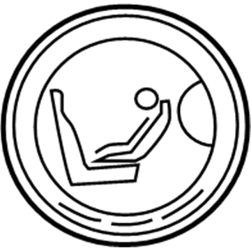 GM 94771516 Air Bag Label 94771516 GM Air Bag Label Illustration 1 of 1