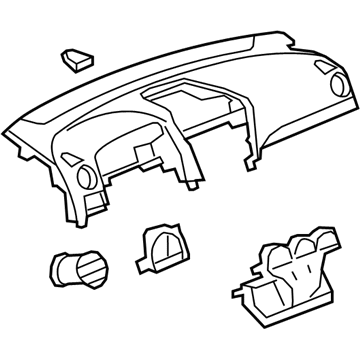 GM 25956891 Instrument Panel 25956891 GM Instrument Panel Illustration 1 of 1