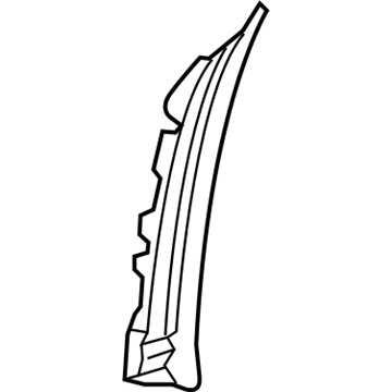 GM 22895340 Extension, Front Inner Passenger Side 22895340 GM Extension, Front Inner Passenger Side Illustration 1 of 1