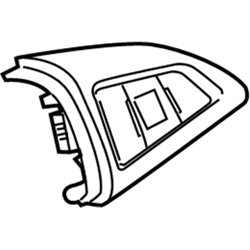 GM 94780542 Radio Switch, Black 94780542 GM Radio Switch, Black Illustration 1 of 1