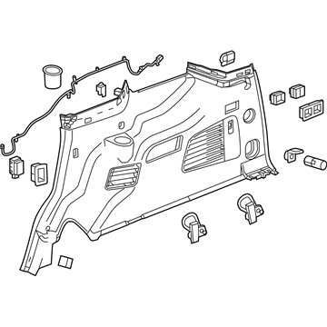 Chevy 23407827 Lower Quarter Trim