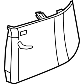23229806 GM Upper Pillar Trim Illustration 1 of 1