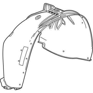 GM 26439822 Liner, Front Fender Inner Wheel House 26439822 GM Liner, Front Fender Inner Wheel House Illustration 1 of 1