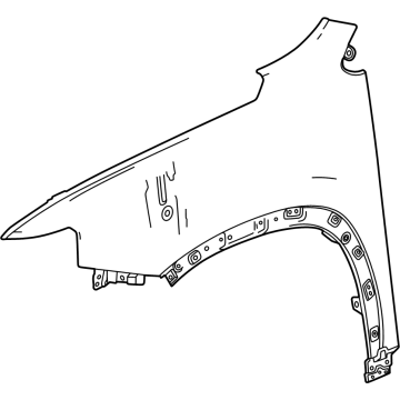 GM 84912339 Fender Assembly-Front 84912339 GM Fender Assembly-Front Illustration 1 of 1