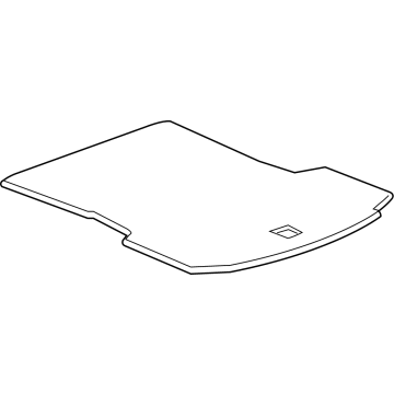 GM 84459546 Floor Cover, Black Diamon, Rear 84459546 GM Floor Cover, Black Diamon, Rear Illustration 1 of 1