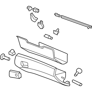 GM 92204538 Glove Box Door 92204538 GM Glove Box Door Illustration 1 of 1