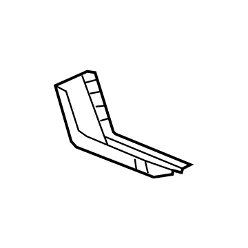 GM 52015795 Sill Reinforcement, Upper Driver Side 52015795 GM Sill Reinforcement, Upper Driver Side Illustration 1 of 1