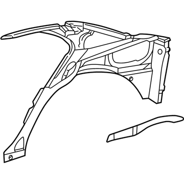 GM 88955178 Inner Panel Assembly 88955178 GM Inner Panel Assembly Illustration 1 of 1
