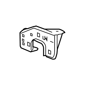 GM 23388669 Bumper Impact Bar Bracket 23388669 GM Bumper Impact Bar Bracket Illustration 1 of 1