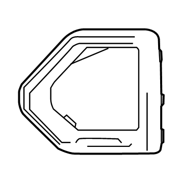 GM 84176752 Trim Ring, Silver, Driver Side 84176752 GM Trim Ring, Silver, Driver Side Illustration 1 of 1