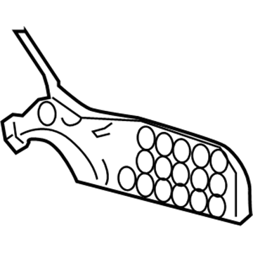 GM 89041823 Inner Finish Panel 89041823 GM Inner Finish Panel Illustration 1 of 1