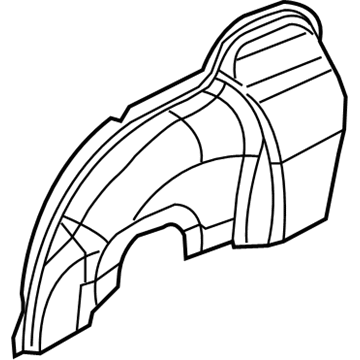 22714110 GM Inner Wheelhouse, Rear Passenger Side Illustration 1 of 1