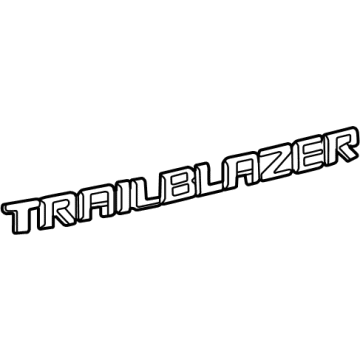 GM 42764314 Nameplate, Silver, Rear 42764314 GM Nameplate, Silver, Rear Illustration 1 of 1