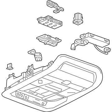 GM 85554410 Overhead Console, Black 85554410 GM Overhead Console, Black Illustration 1 of 1