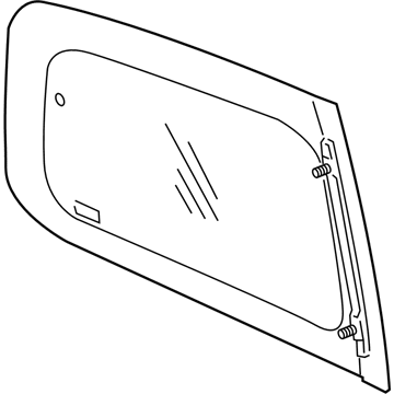 GM 15245084 Glass, Driver Side 15245084 GM Glass, Driver Side Illustration 1 of 1