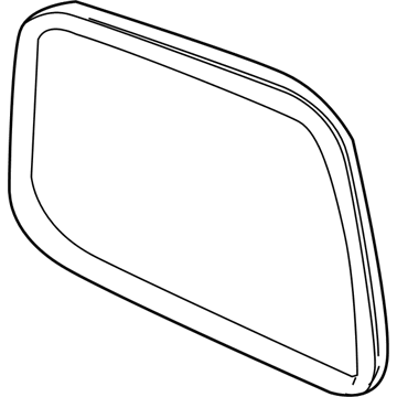GM 10353838 Weatherstrip, Rear 10353838 GM Weatherstrip, Rear Illustration 1 of 1