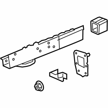 GM 84242579 Lower Rail Assembly, Rear Driver Side 84242579 GM Lower Rail Assembly, Rear Driver Side Illustration 1 of 1