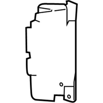 GM 15915522 Side Baffle, Passenger Side 15915522 GM Side Baffle, Passenger Side Illustration 1 of 1