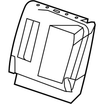 GM 19208266 Seat Back Cover, Driver Side 19208266 GM Seat Back Cover, Driver Side Illustration 1 of 1