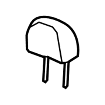 GM 96839544 Headrest, Titanium 96839544 GM Headrest, Titanium Illustration 1 of 1