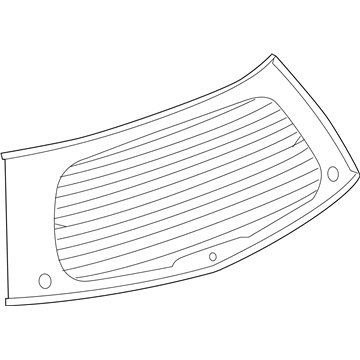 GM 89023033 Lift Gate Glass 89023033 GM Lift Gate Glass Illustration 1 of 1