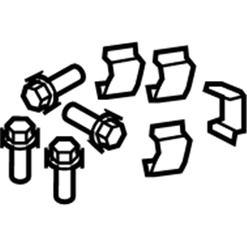 93180075 GM Evaporator Assembly Mount Kit Illustration 1 of 1