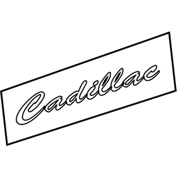 10387855 GM Nameplate, Rear Illustration 1 of 1