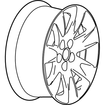 9598631 GM Wheel, Alloy Illustration 1 of 1