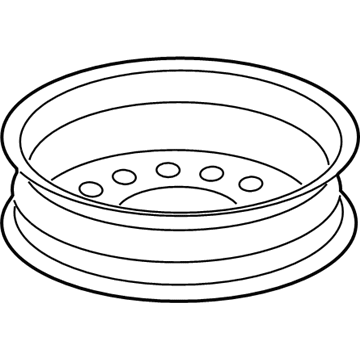 13219390 GM Compact Spare, Rear Illustration 1 of 1