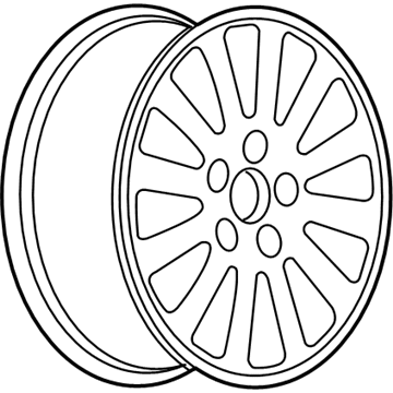 13235012 GM Wheel, Alloy, Rear Illustration 1 of 1