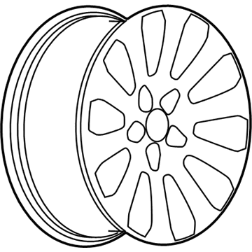 9597398 GM Wheel, Alloy Illustration 1 of 1