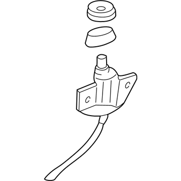 GM 19353091 Antenna Base 19353091 GM Antenna Base Illustration 1 of 1