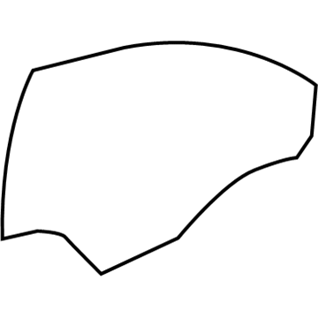22840644 GM Door Glass, Front Driver Side Illustration 1 of 1