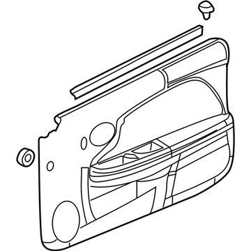 10368578 GM Door Trim Panel, Passenger Side Illustration 1 of 1