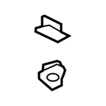 GM 15877014 Sunshade Support 15877014 GM Sunshade Support Illustration 1 of 1