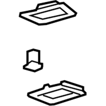GM 25992401 Seat Belt Guide, Titanium 25992401 GM Seat Belt Guide, Titanium Illustration 1 of 1