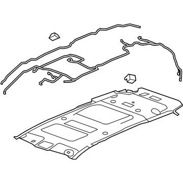 22945073 GM Headliner, Titanium Illustration 1 of 1