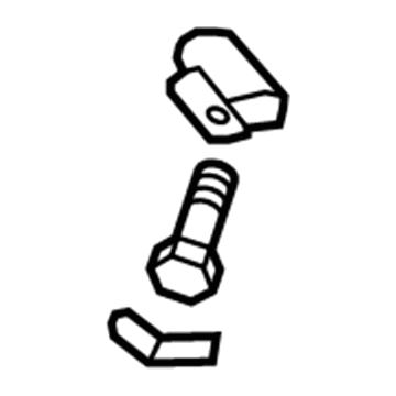 GM 25881492 Coat Hook, Titanium 25881492 GM Coat Hook, Titanium Illustration 1 of 1