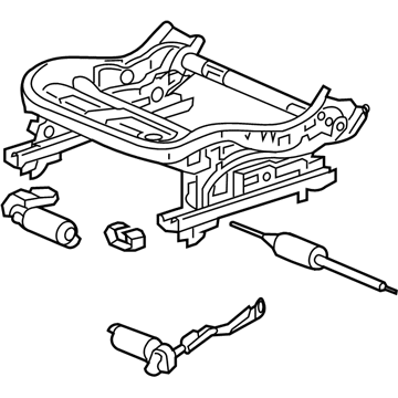 GM 13517292 Frame Assembly, Front Passenger Side 13517292 GM Frame Assembly, Front Passenger Side Illustration 1 of 1