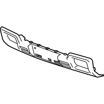 GM 22902312 Skid Plate, Black 22902312 GM Skid Plate, Black Illustration 1 of 1