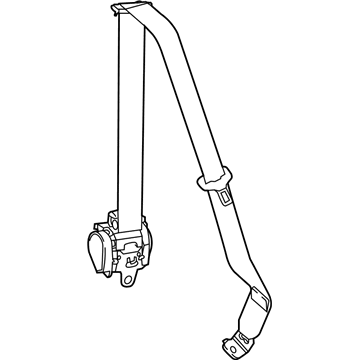 19332394 GM Lap & Shoulder Belt, Driver Side Illustration 1 of 1