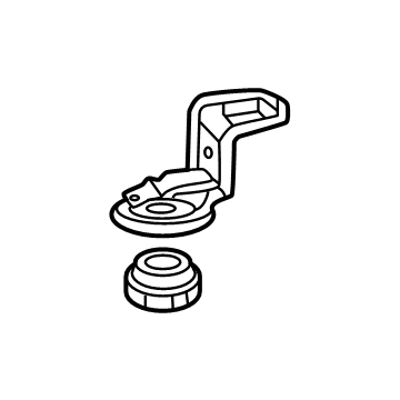 GM 26515198 Bracket, Radiator 26515198 GM Bracket, Radiator Illustration 1 of 1